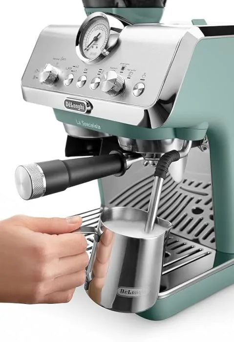 DeLonghi La Specialista Arte Manual Bean To Cup Coffee Machine | Green | 1.3KW | EC9155.GR