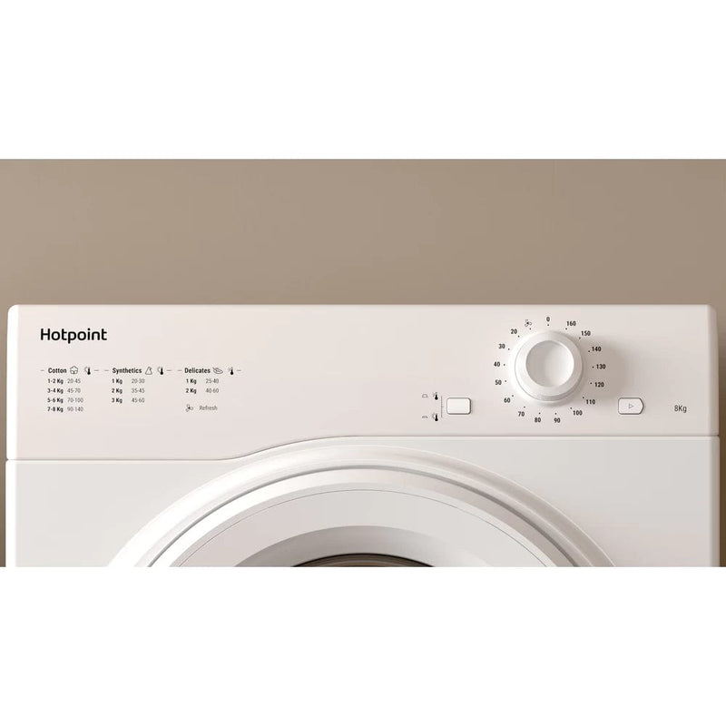 Load image into Gallery viewer, white vented dryer with control panel

