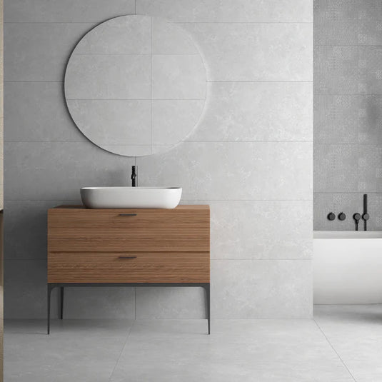 Hauteville Tile | Grey Matt | 1.94Y2/1.62m2 | 90x90cm | HUI050