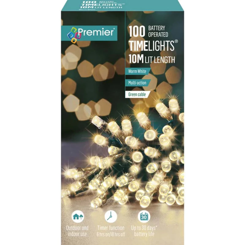 Load image into Gallery viewer, 100 Battery Operated TimeLights - Warm White (CP25)
