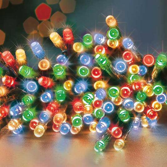 200 Battery Operated TimeLights - Multi-Coloured (C25)