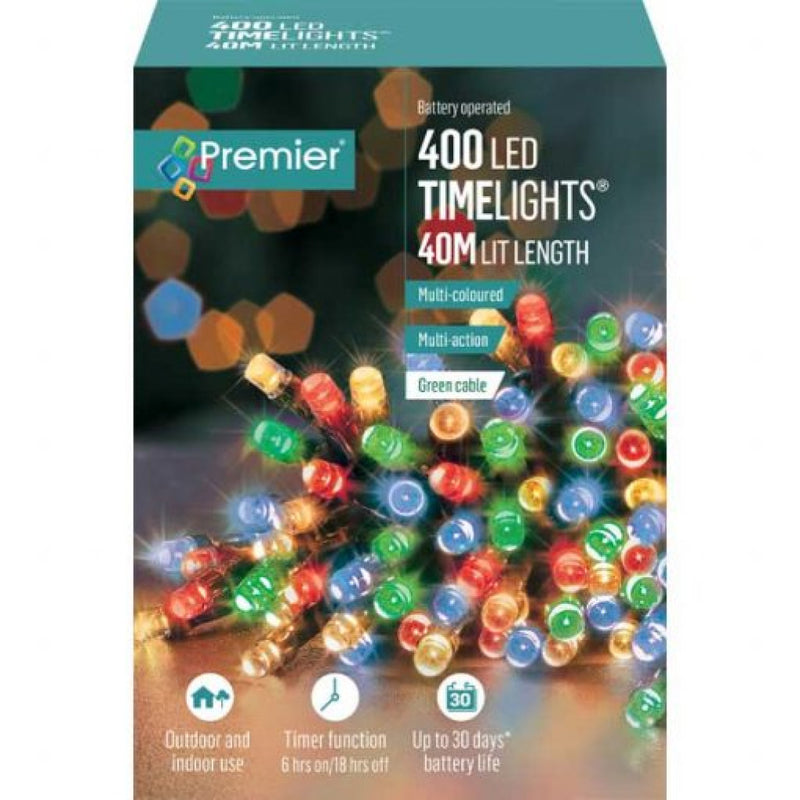 Load image into Gallery viewer, 400 Battery Operated TimeLights - Multi-Coloured (C25)
