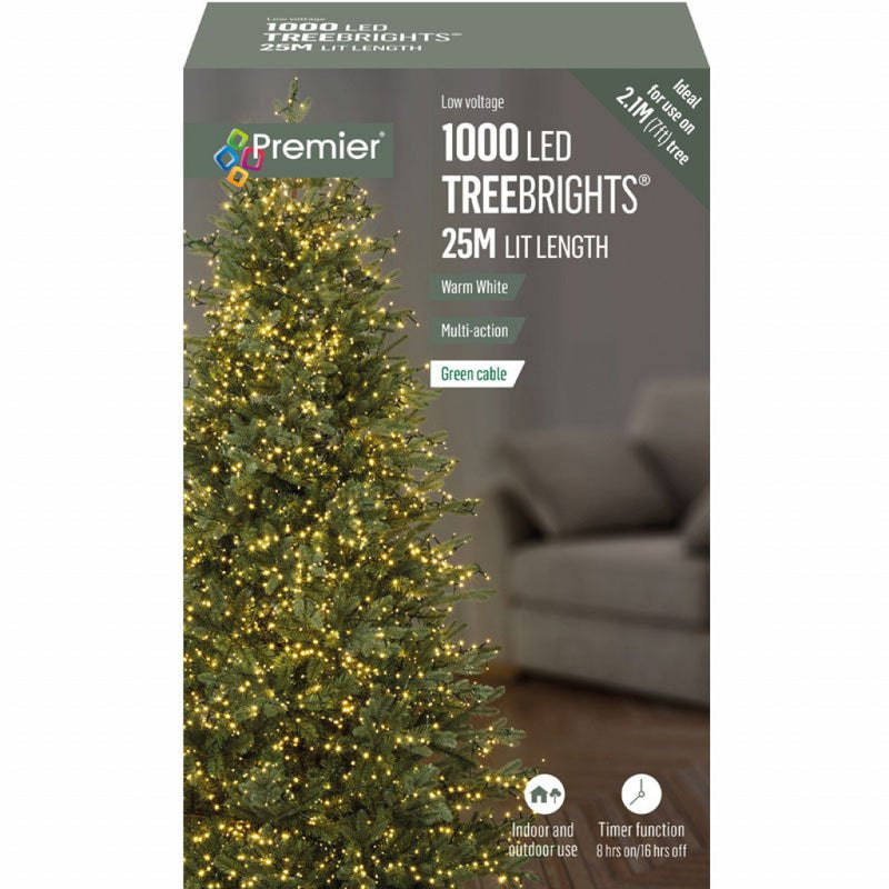 Load image into Gallery viewer, 1000 Premier LED TreeBrights Christmas Tree Lights - Warm White (C27)
