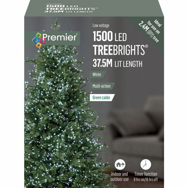 Załaduj obraz do przeglądarki galerii, 1500 Premier LED TreeBrights Christmas Tree Lights - White (C27)
