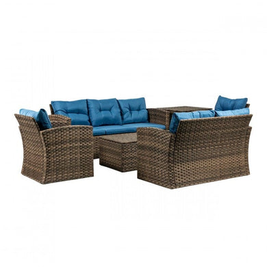 7 seater blue ocean garden furniture set