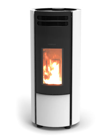 Thermorossi Popstar Metal 6 Wood Pellet Stove | White