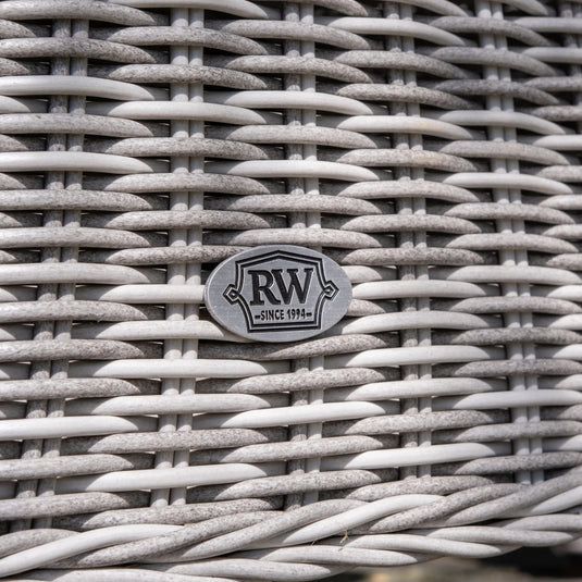 light grey woven synthetic rattan