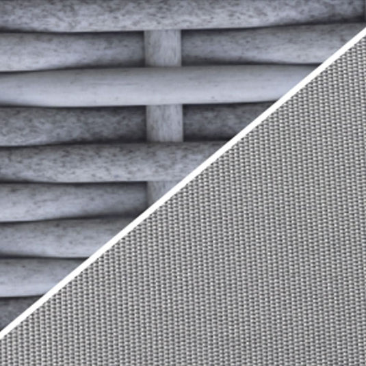 grey woven synthetic rattan