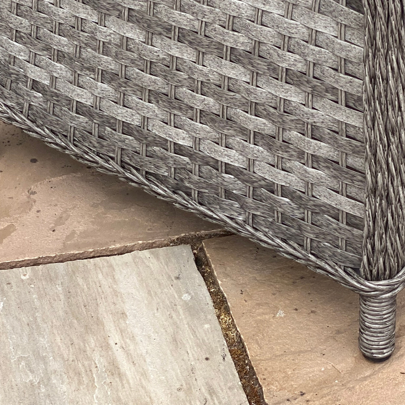 Load image into Gallery viewer, dark grey woven synthetic rattan
