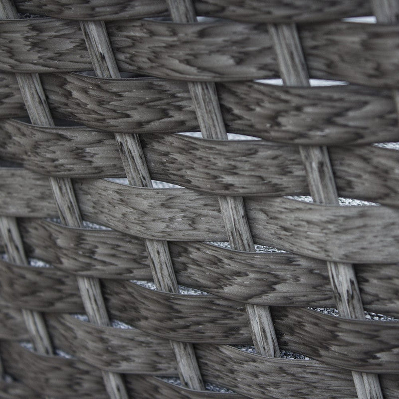 Load image into Gallery viewer, woven synthetic rattan in a dark grey colour
