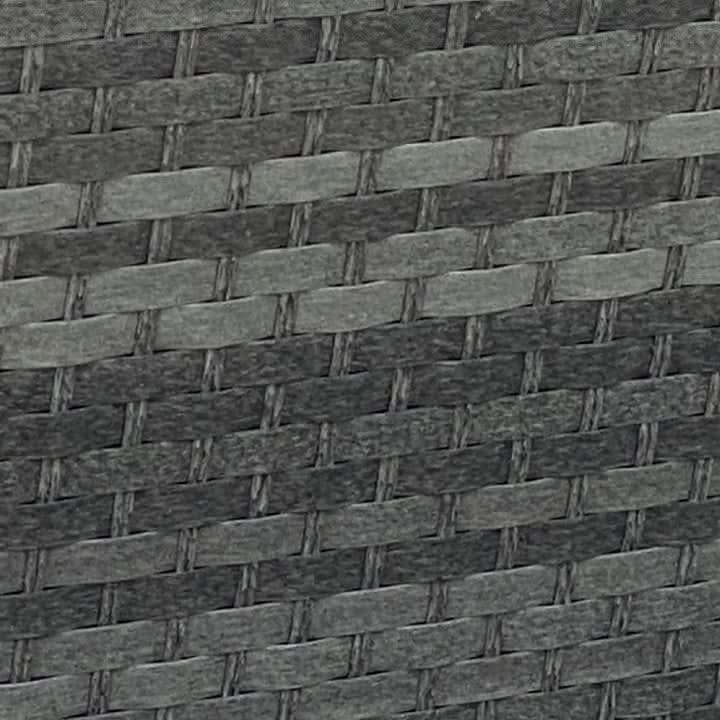 Load image into Gallery viewer, dark grey woven synthetic rattan
