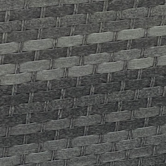 dark grey woven synthetic rattan