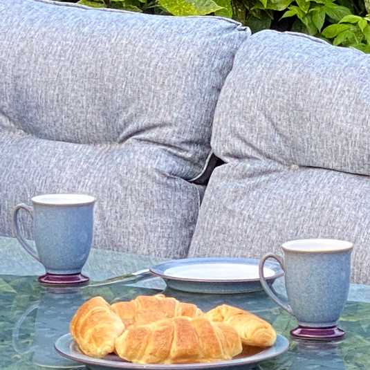 grey back cushions 