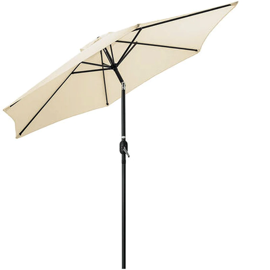 2.7m cream crank & tilt parasol (base not included)