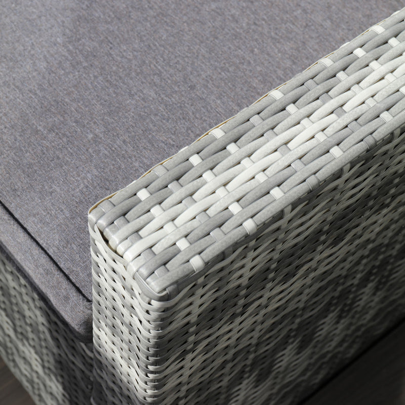 Load image into Gallery viewer, light grey woven synthetic rattan
