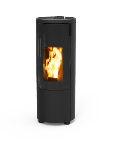 Thermorossi Pop 6 Wood Pellet Stove | Matt Black