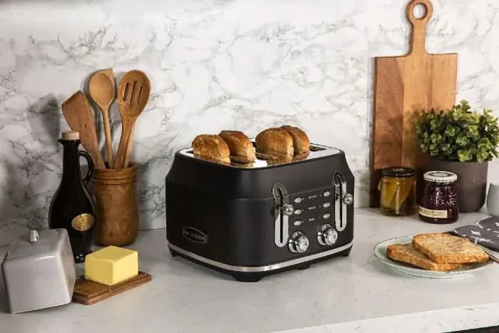 Завантажте зображення в засіб перегляду галереї, Rangemaster Classic 4 Slice Toaster | Black | RMCL4S201BK
