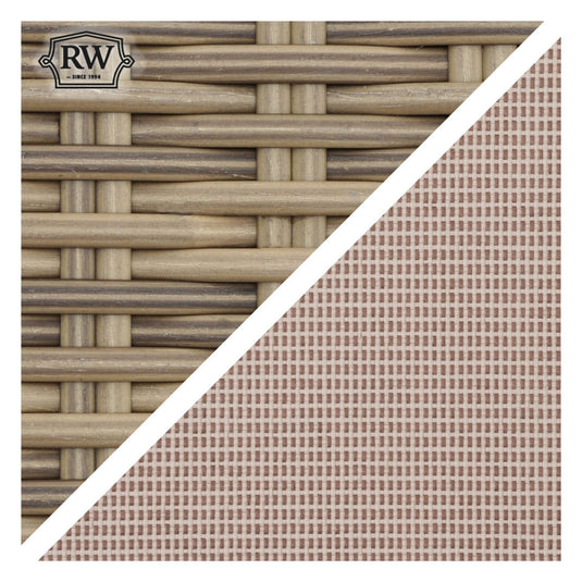 Half-round Weave Double woven upwards in a natural colour