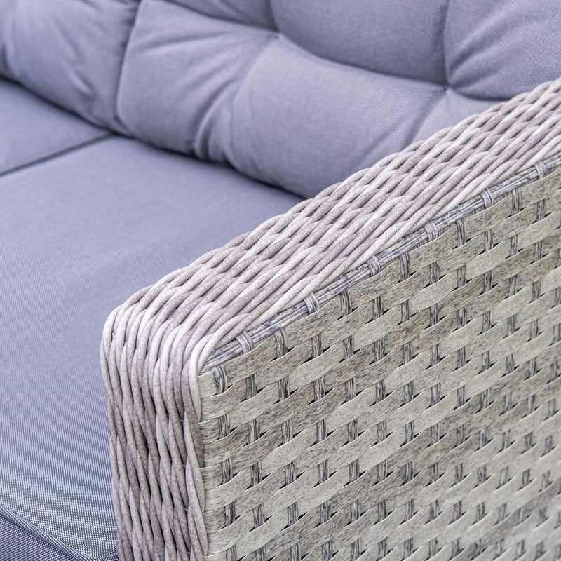 Load image into Gallery viewer, woven synthetic rattan in a grey colour
