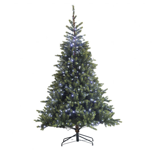 7ft Pre-lit Scandi Fir Artificial Christmas Tree