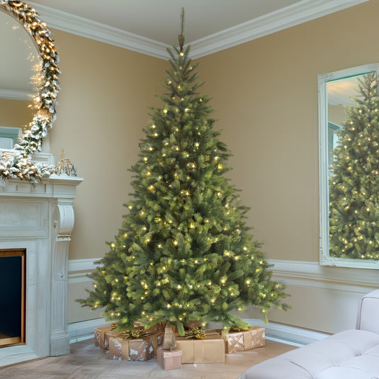 8ft Pre-lit Scandi Fir Artificial Christmas Tree