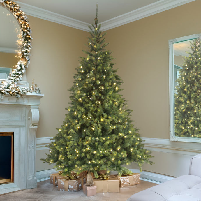 9ft Pre-lit Scandi Fir Artificial Christmas Tree