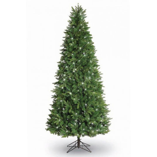 7ft Premium Prelit Slim Scots Pine Artificial Christmas Tree