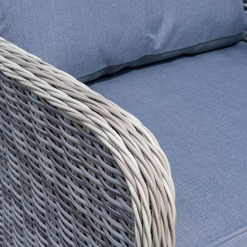 Load image into Gallery viewer, light grey woven synthetic rattan 
