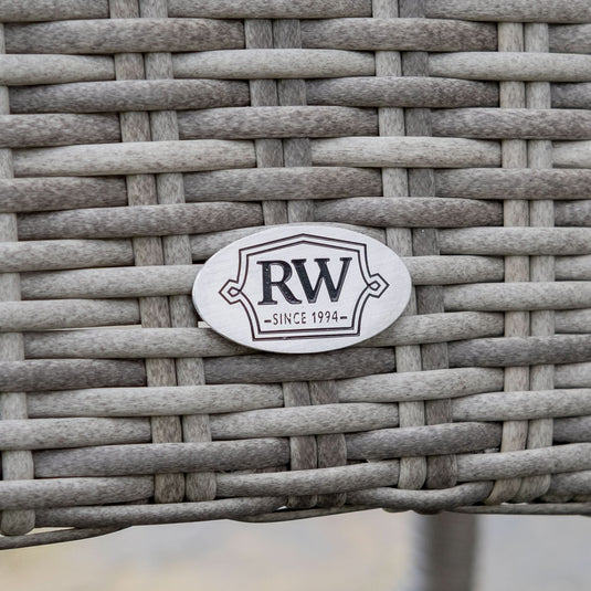 dark grey woven synthetic rattan