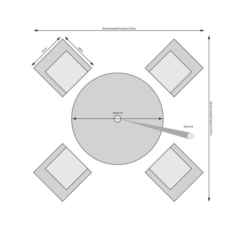 Load image into Gallery viewer, brown 4 seater set with round glass topped table dimensions

