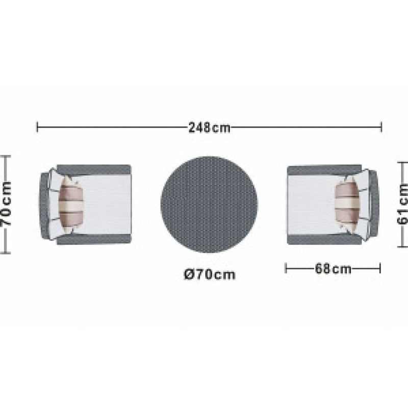 Load image into Gallery viewer, Chester - 2 Seater Bistro Rattan Set
