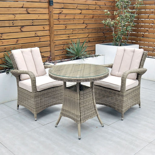 Chester - 2 Seater Bistro Rattan Set