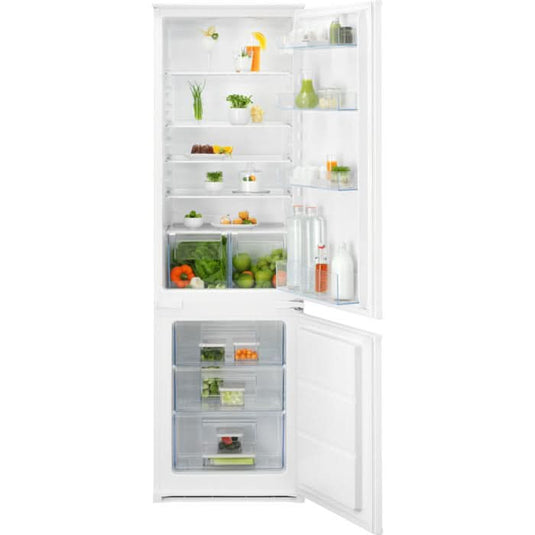 integrated fridge freezer 198/73 litre capacity