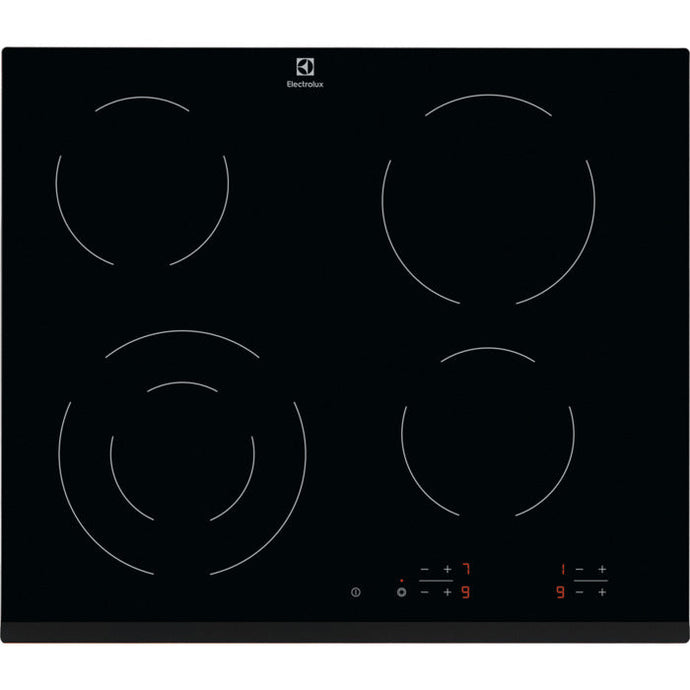 black glass 60cm electrolux ceramic hob