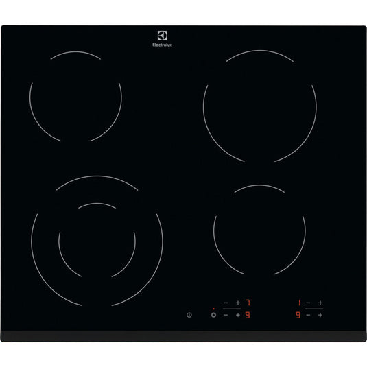 black glass 60cm electrolux ceramic hob