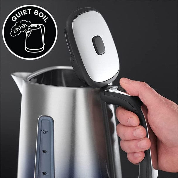 Load image into Gallery viewer, russell hobbs eclipse kettle in midnight blue quiet boil
