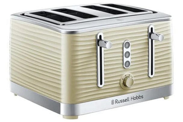 Load image into Gallery viewer, russell hobbs inspire 4 slice toaster in cream 
