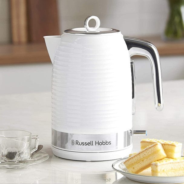 Load image into Gallery viewer, white russell hobbs inspire kettle
