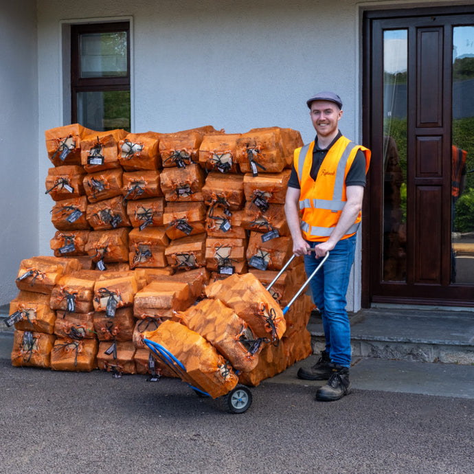 Hardwood Firewood 375kg - 64 x 22L Bags Home Delivery Ash with Two Kindling bags