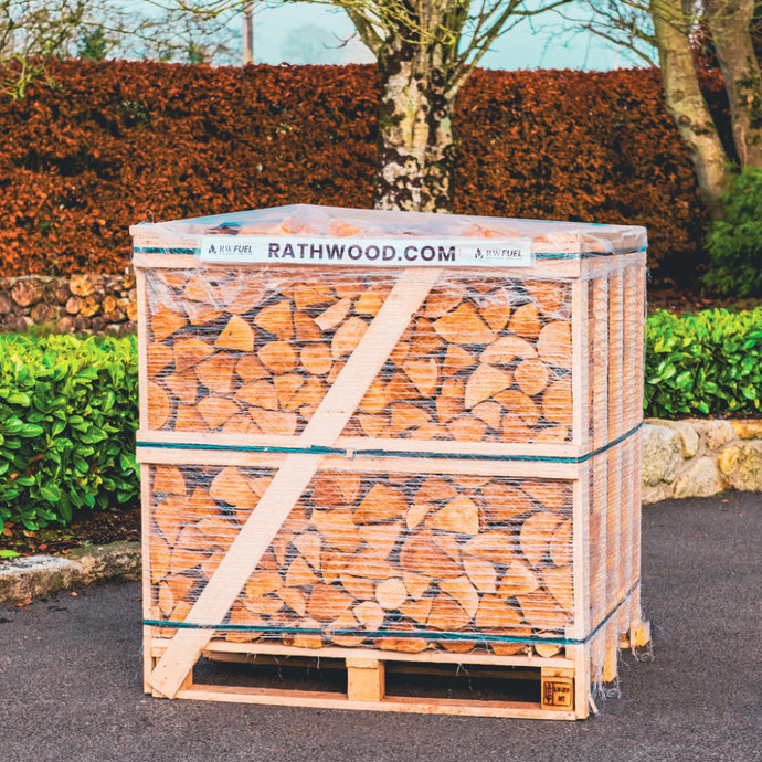 Ash Firewood 1.2m³ - 510kg Kiln Dried (3 Row) Pallet