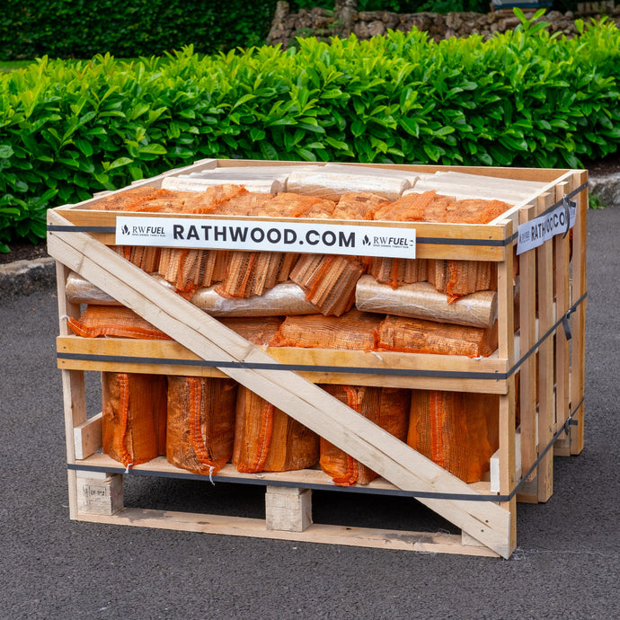 Firewood Bags and Briquettes 1m³ - 300kg - (22 x 30L/9kg + 12 items)