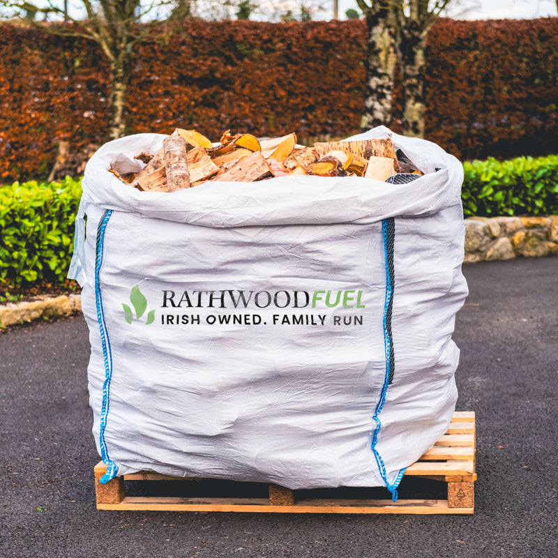 Завантажте зображення в засіб перегляду галереї, Hardwood Kiln-Dried Firewood Jumbo Bulk Bag 1.2m³
