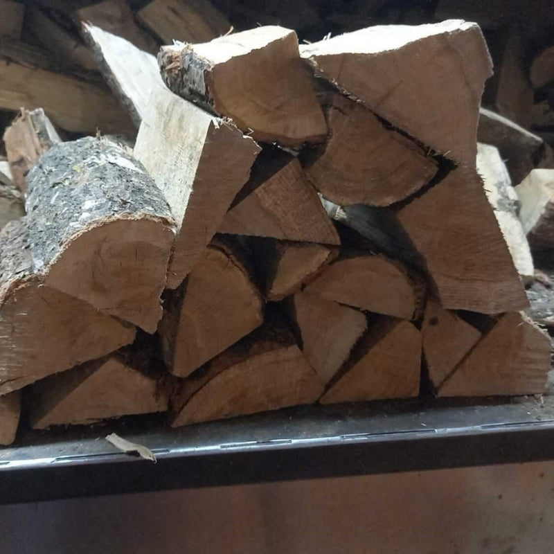 Завантажте зображення в засіб перегляду галереї, Oak Firewood 2m³ - 880kg Kiln Dried (4 Row) Pallet with Kindling
