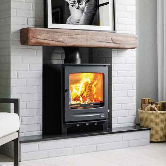 henley sherwood boiler stove 21kw in matt black