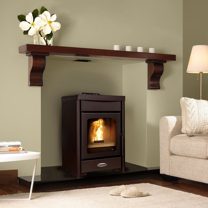 Stanley Lir Wood Pellet Stove | 5KW | Black