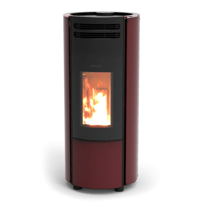 Thermorossi Popstar Glass 6 Wood Pellet Stove | Red