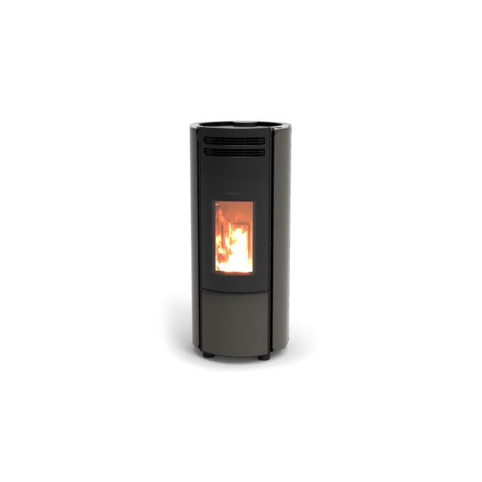 Thermorossi Popstar Glass 6 Wood Pellet Stove | Dark Grey