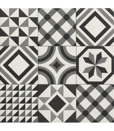 black trinity tile 20x20cm