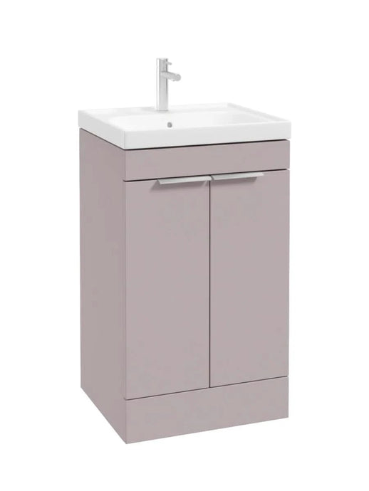 floorstanding vanity unit in Matt Cashmere Pink