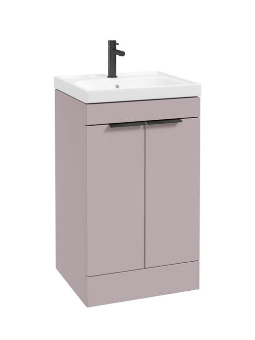 floorstanding vanity unit in Matt Cashmere Pink